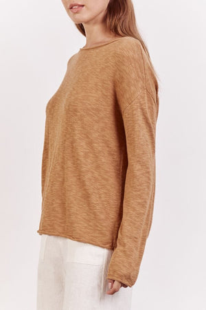 LITTLE LIES Nellie Top - Caramel Jumpers + Knitwear - Zabecca Living