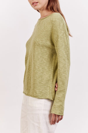 LITTLE LIES Nellie Top - Pistachio Jumpers + Knitwear - Zabecca Living