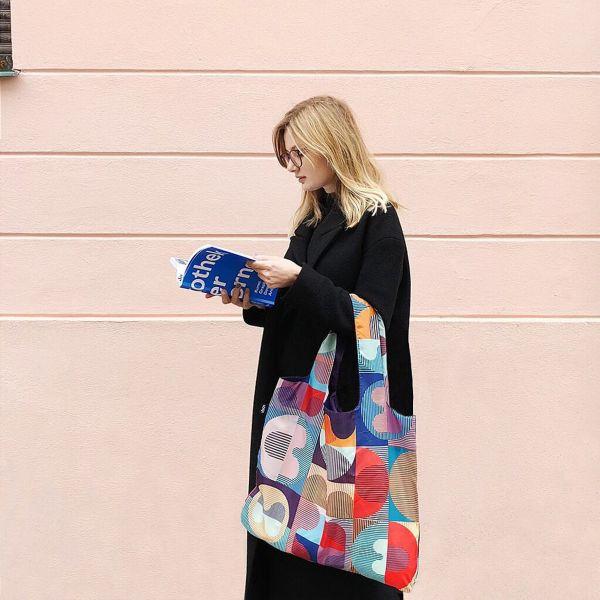 LOQI Shopping Bag Hvass & Hannibal Collection - Grid SHOPPING BAG - Zabecca Living