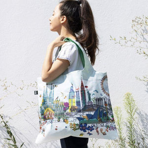 LOQI Shopping Bag - World Skyline SHOPPING BAG - Zabecca Living