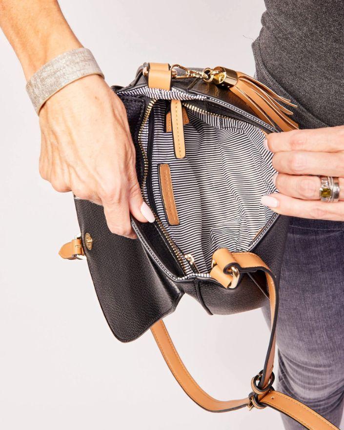 LOUENHIDE Andrea Crossbody Bag - Black HANDBAG - Zabecca Living