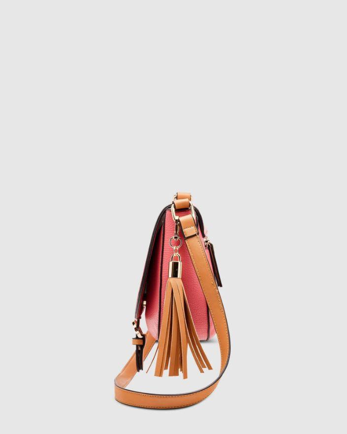 LOUENHIDE Andrea Crossbody Bag Pomegranate Zabecca Living