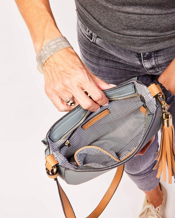LOUENHIDE Andrea Crossbody Bag - Slate HANDBAG - Zabecca Living