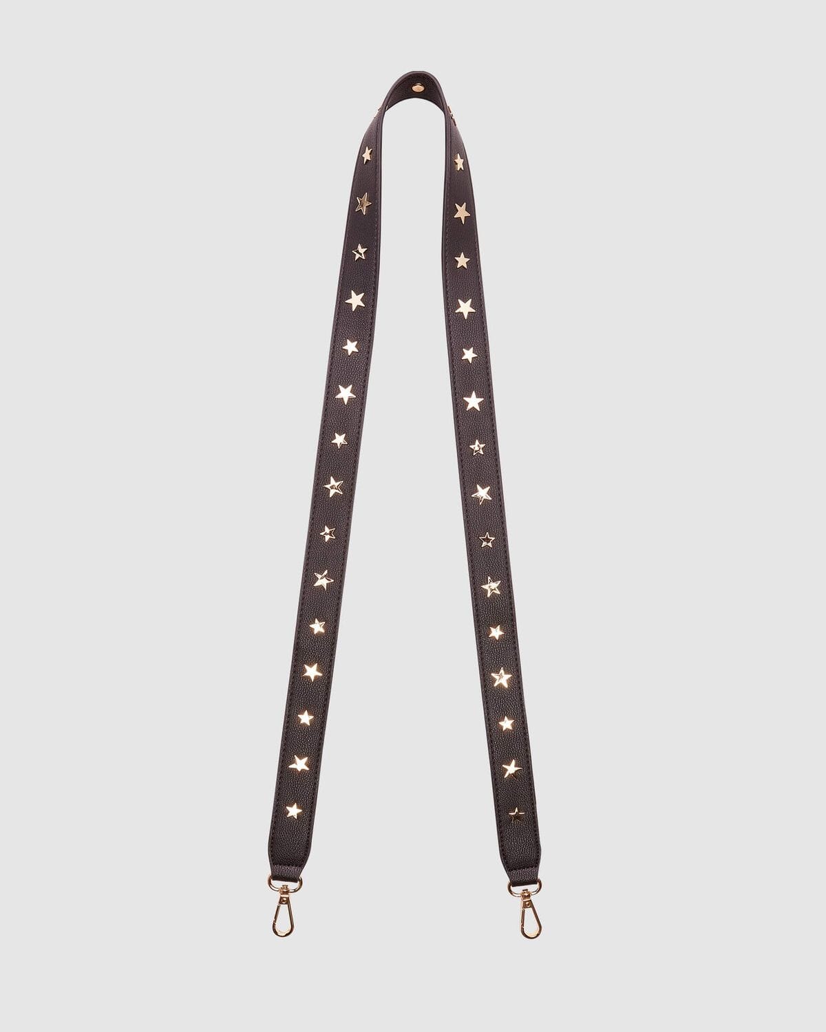 LOUENHIDE Apollo Gold Star Guitar Strap - Black HANDBAG - Zabecca Living
