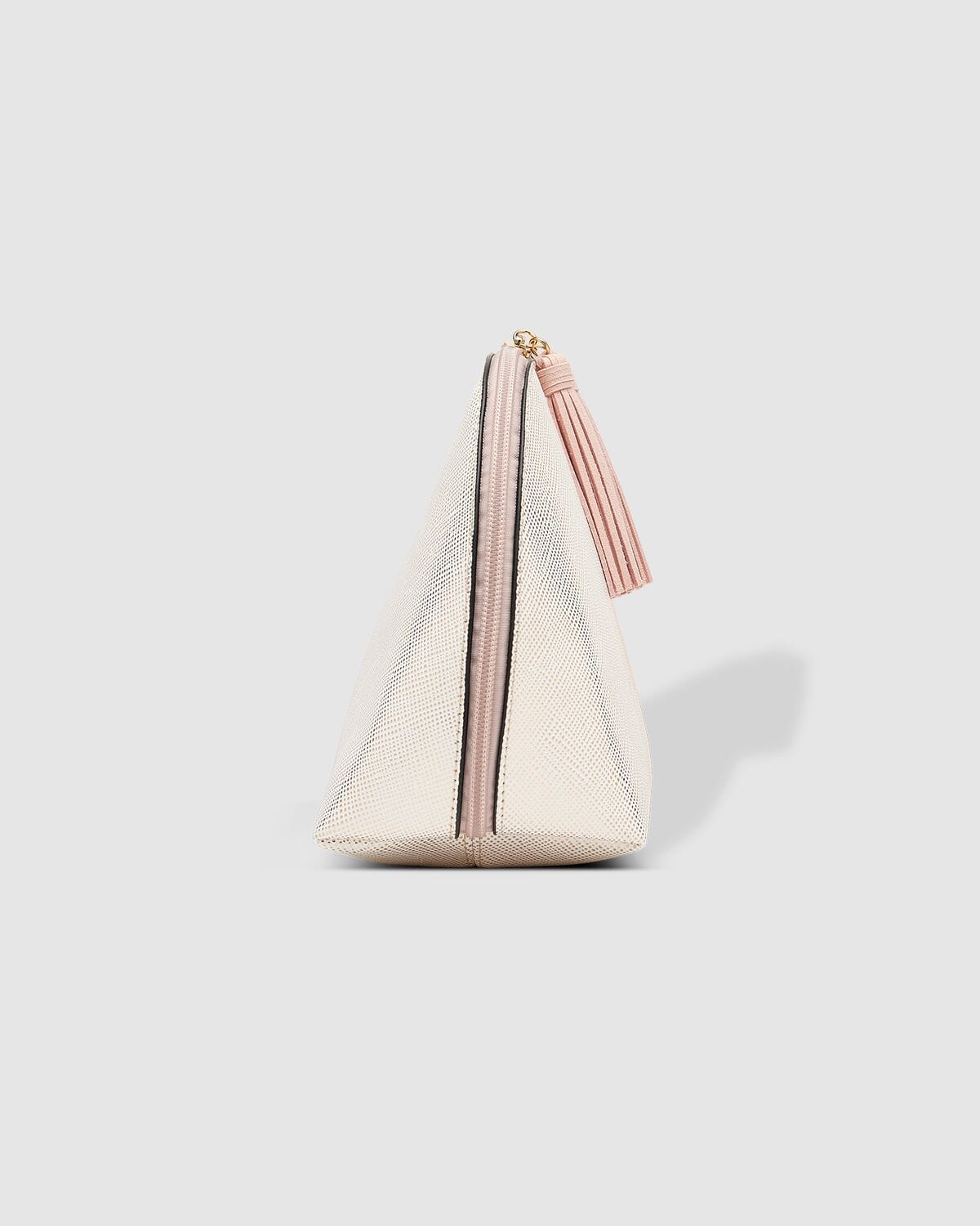 LOUENHIDE Audrey Makeup Case - Metallic Nude COSMETIC BAG - Zabecca Living