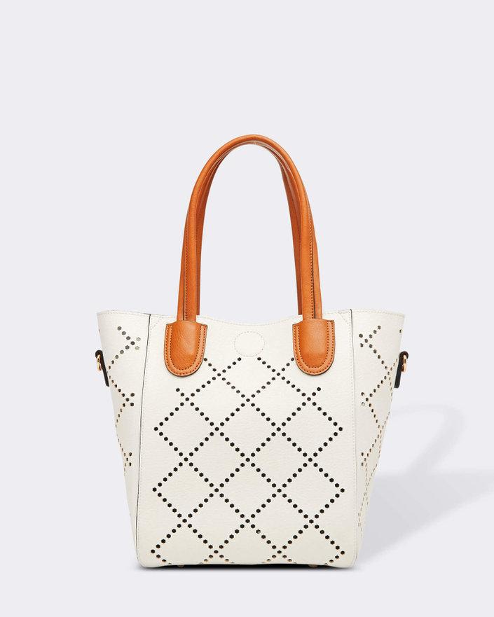 LOUENHIDE Baby Bermuda Bag - White HANDBAG - Zabecca Living
