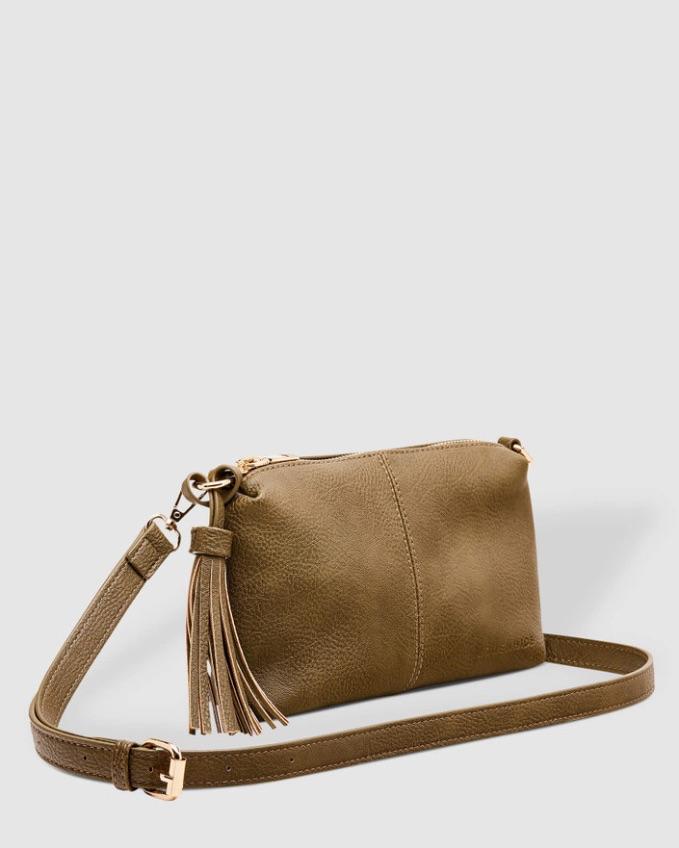 LOUENHIDE Baby Daisy Crossbody Bag - Khaki HANDBAG - Zabecca Living