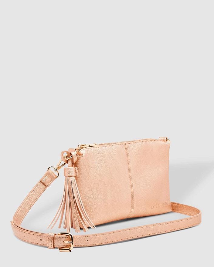 LOUENHIDE Baby Daisy Crossbody Bag - Pink Champagne HANDBAG - Zabecca Living