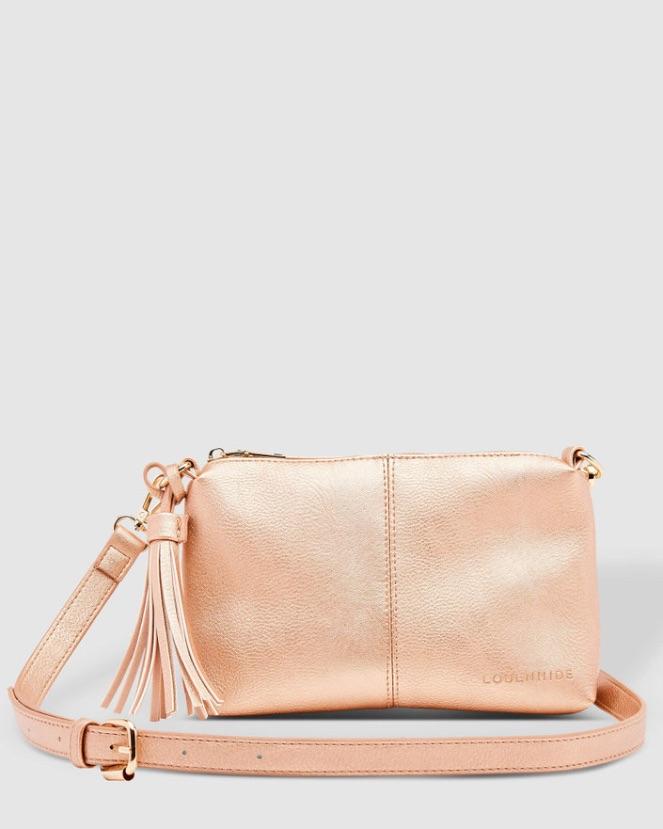 LOUENHIDE Baby Daisy Crossbody Bag - Pink Champagne HANDBAG - Zabecca Living