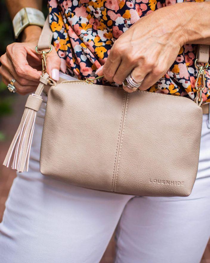 LOUENHIDE Baby Daisy Crossbody Bag - Putty HANDBAG - Zabecca Living