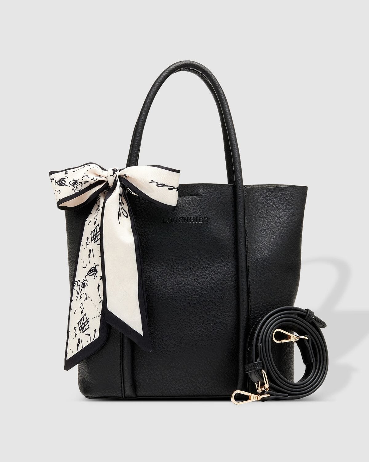 LOUENHIDE Baby Panama Mini Tote Bag - Black HANDBAG - Zabecca Living