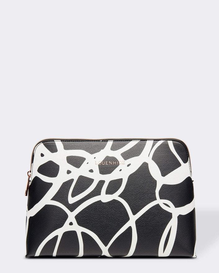 LOUENHIDE Bardot Swirl Case - Black COSMETIC PURSE - Zabecca Living