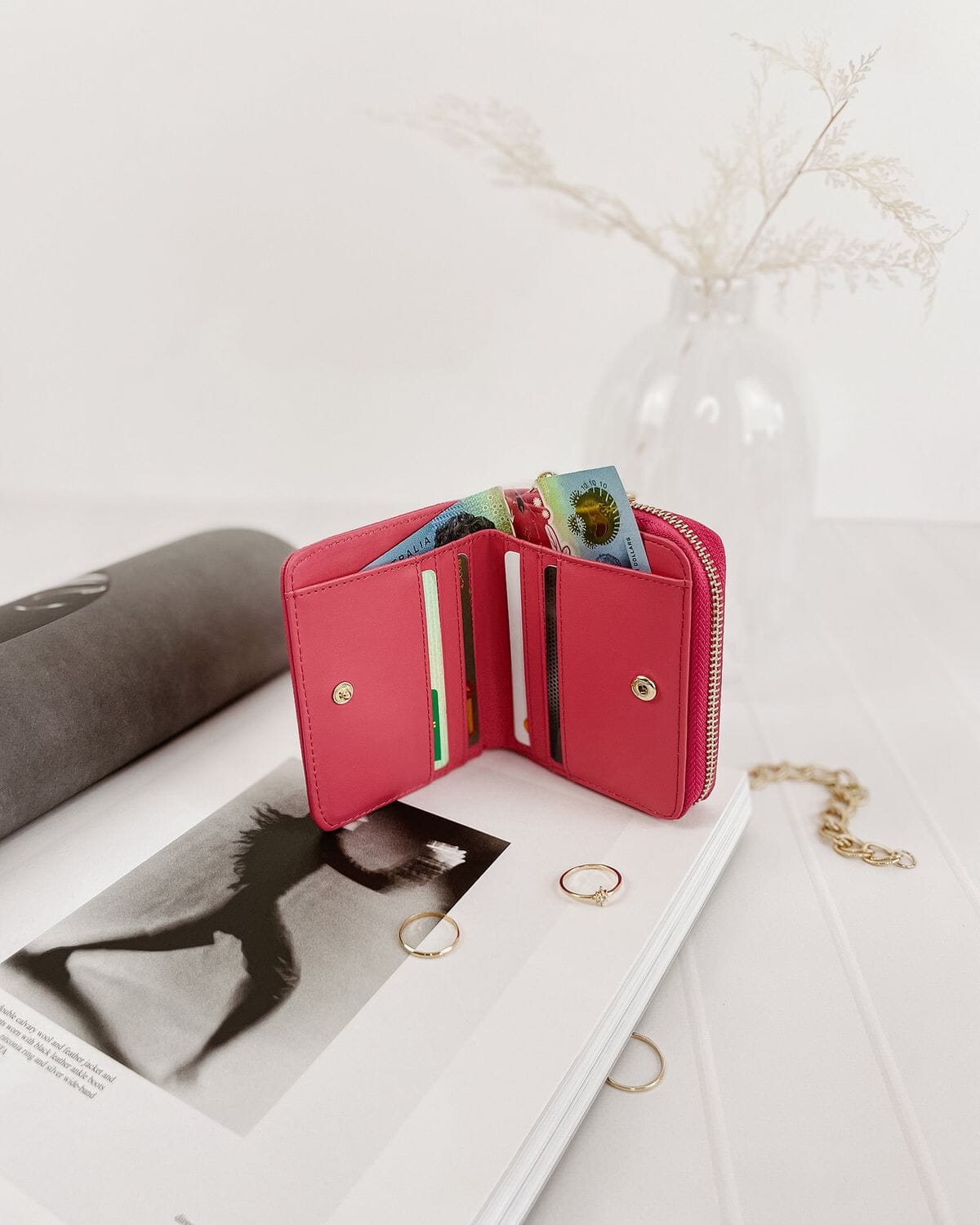 LOUENHIDE Bridget Wallet - Hot Pink WALLET - Zabecca Living