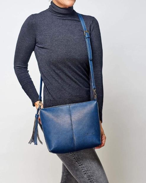 LOUENHIDE Daisy Crossbody Bag Steel Blue Zabecca Living