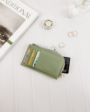 LOUENHIDE Dexter Cardholder - Sage Green WALLET - Zabecca Living