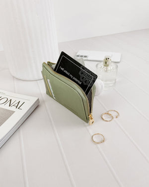 LOUENHIDE Dexter Cardholder - Sage Green WALLET - Zabecca Living