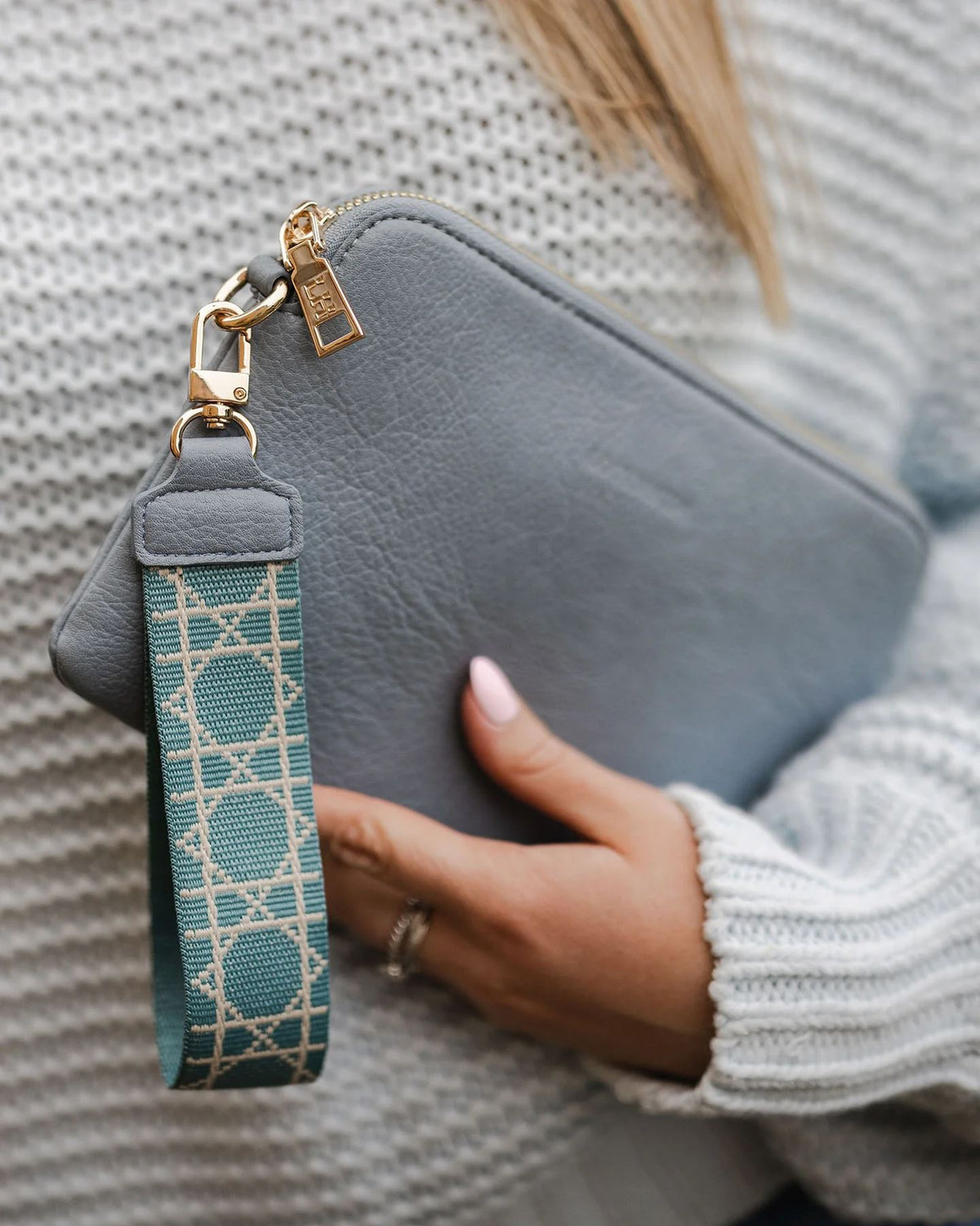 LOUENHIDE Felix Keyring - Chambray HANDBAG - Zabecca Living