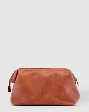 LOUENHIDE Gilbert Mens Toiletry Bag - Tan toiletry bag - Zabecca Living