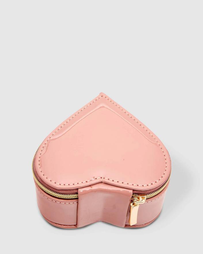 LOUENHIDE Heart Jewellery Box - Nude Jewellery Box - Zabecca Living
