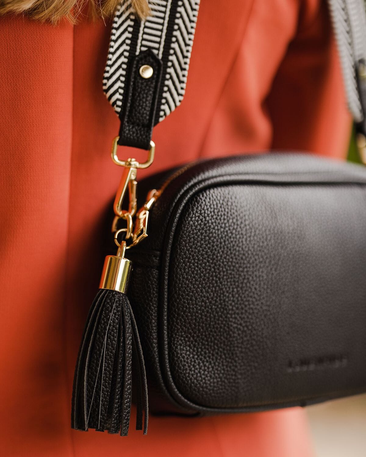 LOUENHIDE Jacinta Crossbody Bag - Black White HANDBAG - Zabecca Living