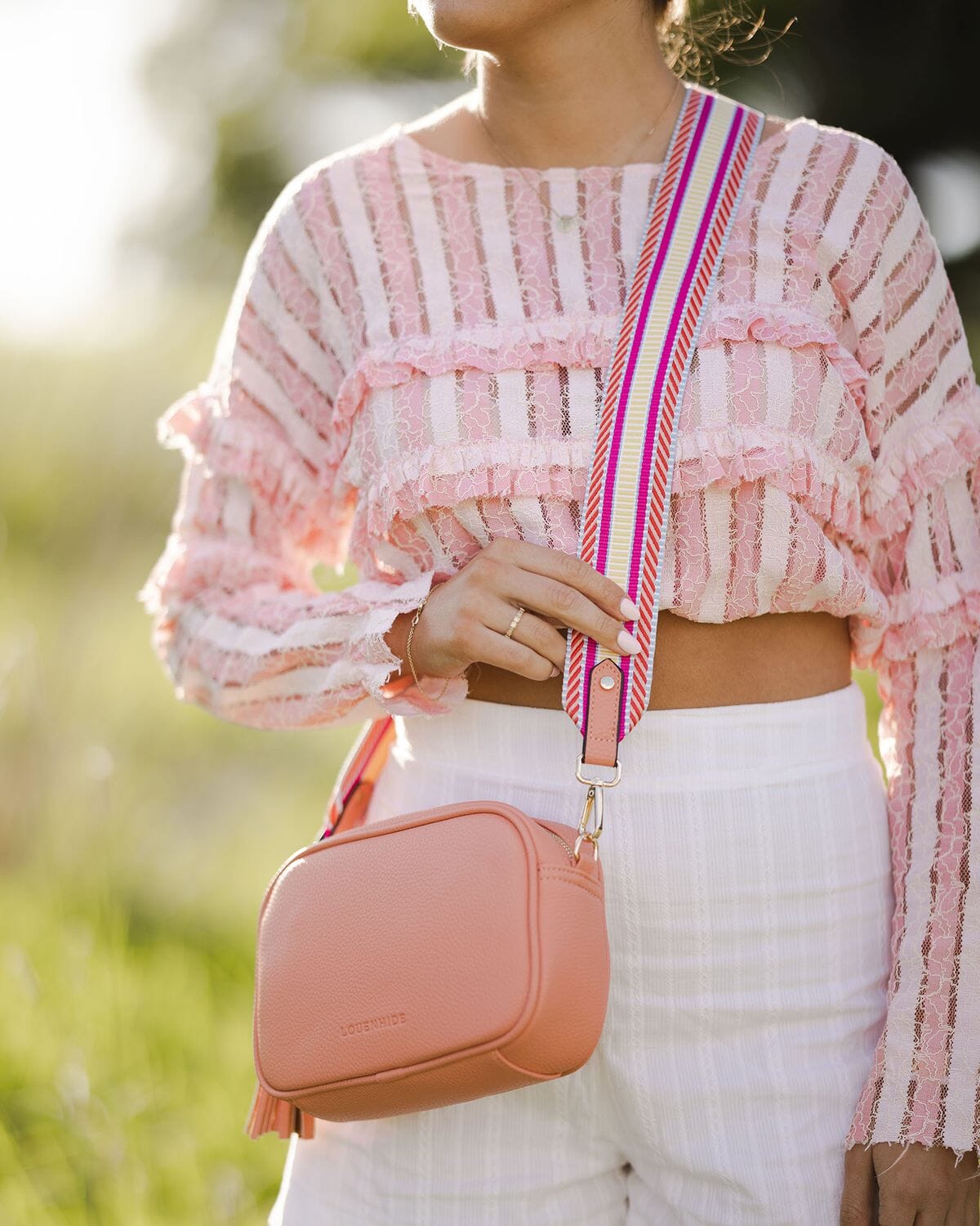 LOUENHIDE Jacinta Crossbody Bag - Peach HANDBAG - Zabecca Living