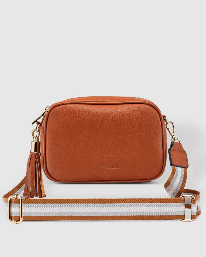 LOUENHIDE Jacinta Metallic Crossbody Bag - Tan HANDBAG - Zabecca Living