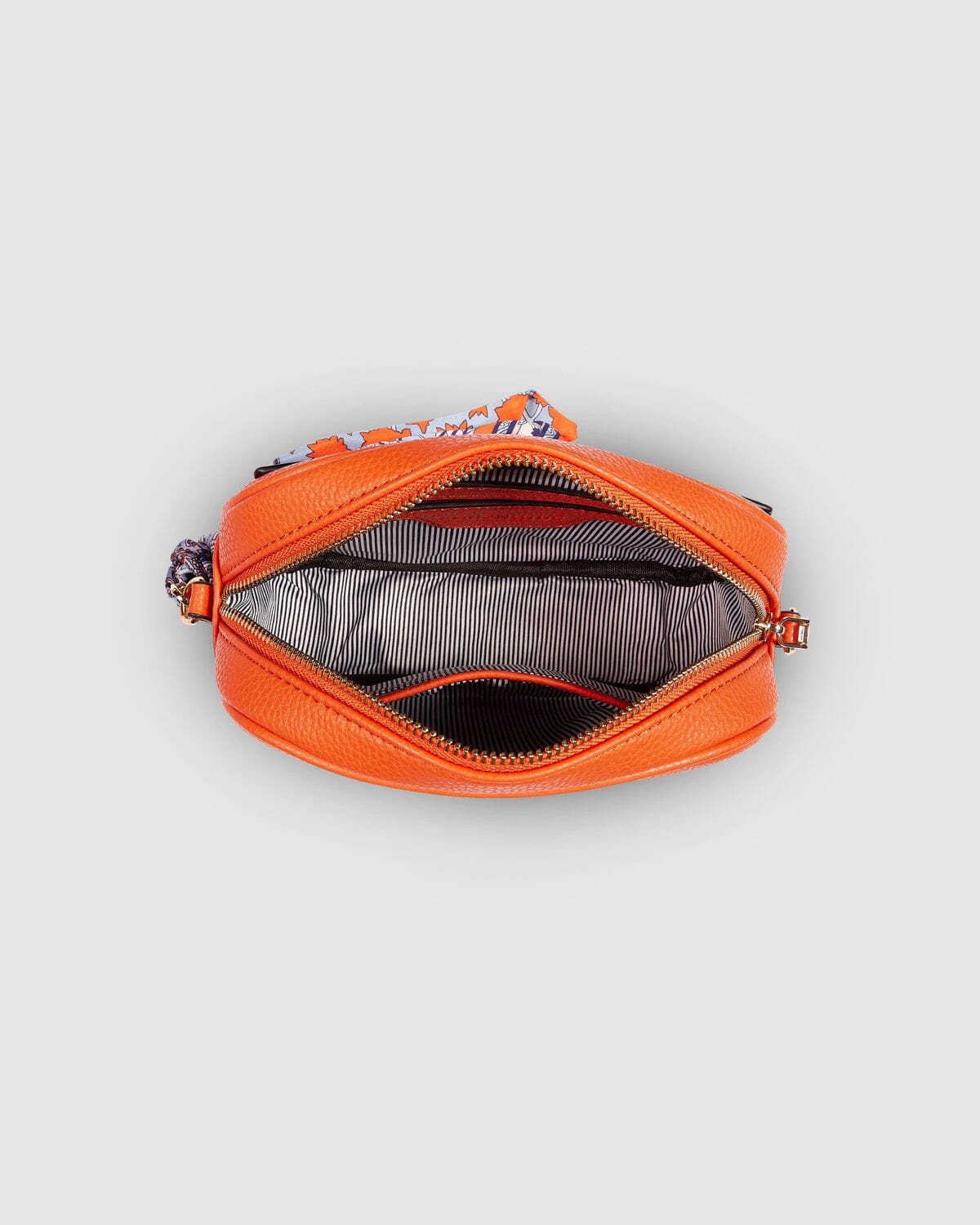 Sophie bag – leather-colored and orange leather | Figus Designer