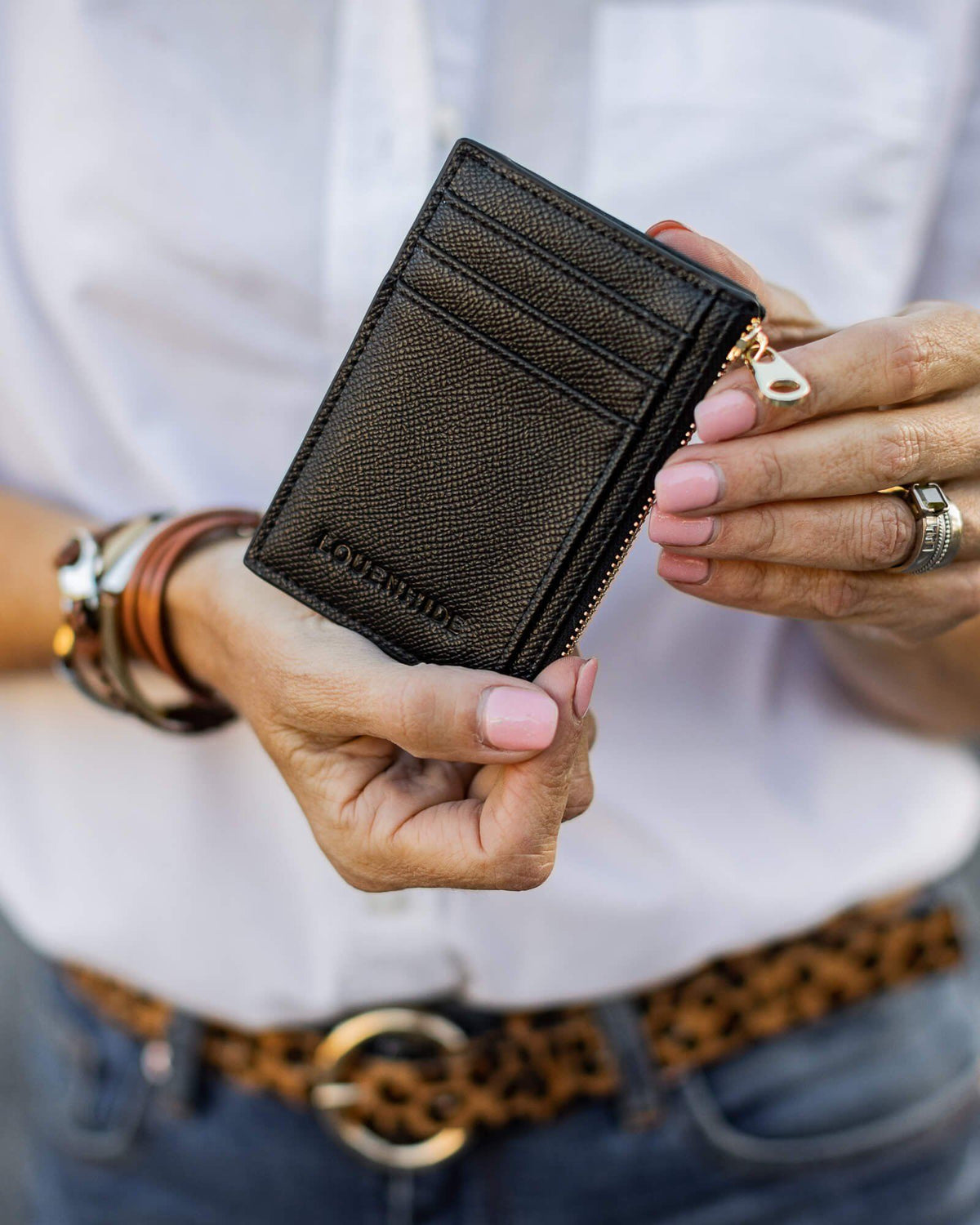 LOUENHIDE Levi Cardholder - Black WALLET - Zabecca Living