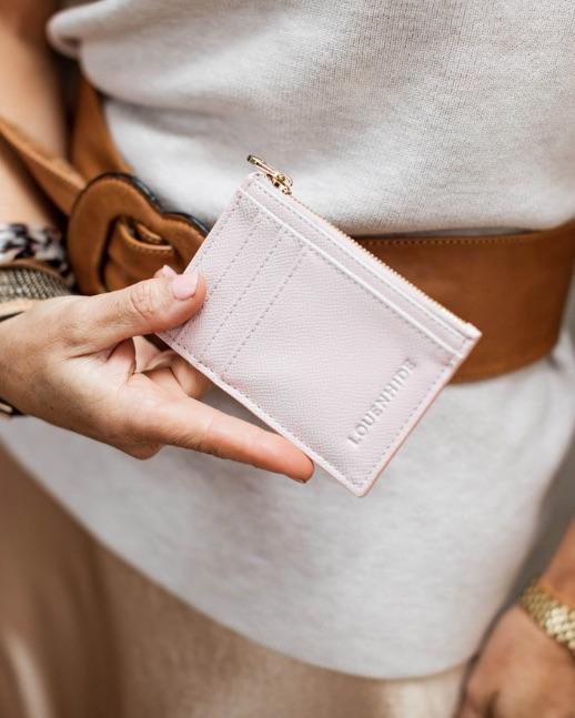 LOUENHIDE Levi Cardholder - Pale Pink WALLET - Zabecca Living