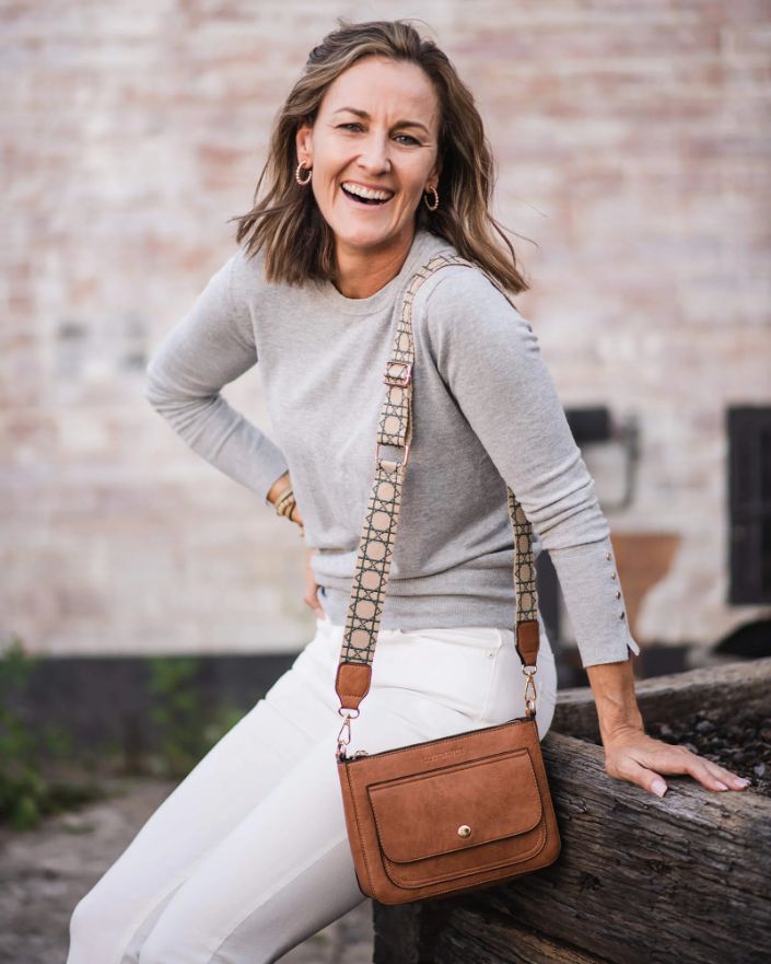LOUENHIDE Lizzie Crossbody Bag - Honey HANDBAG - Zabecca Living