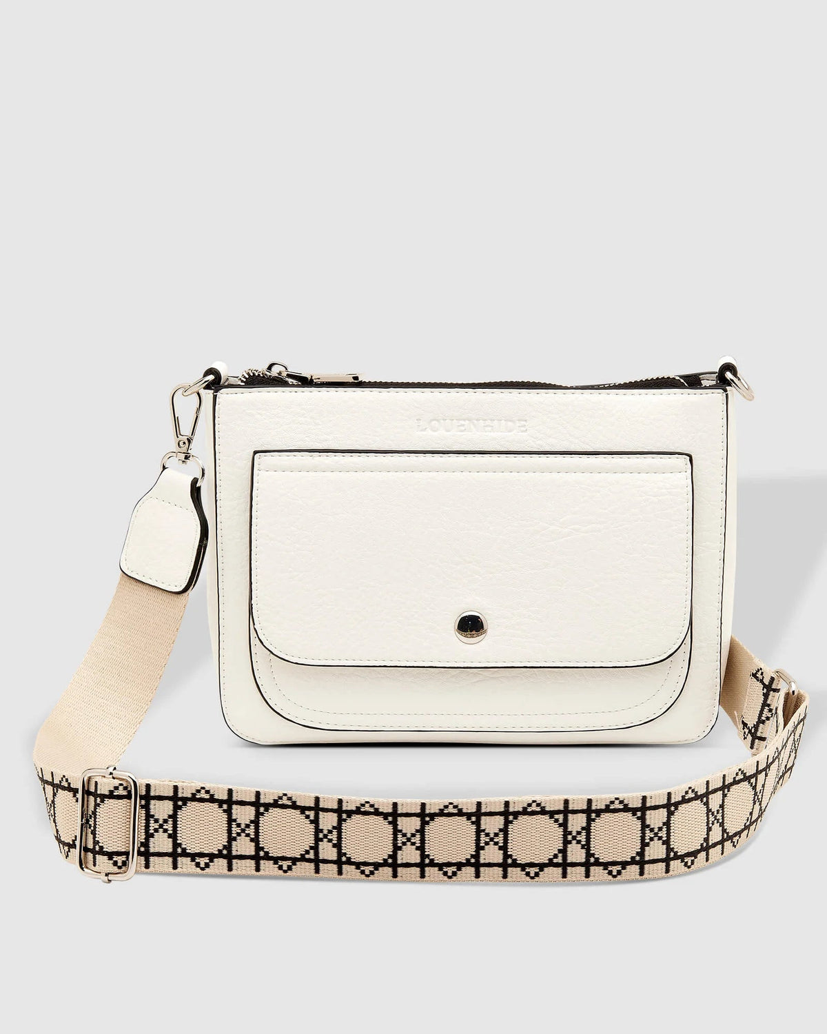 LOUENHIDE Lizzie Crossbody Bag - White HANDBAG - Zabecca Living