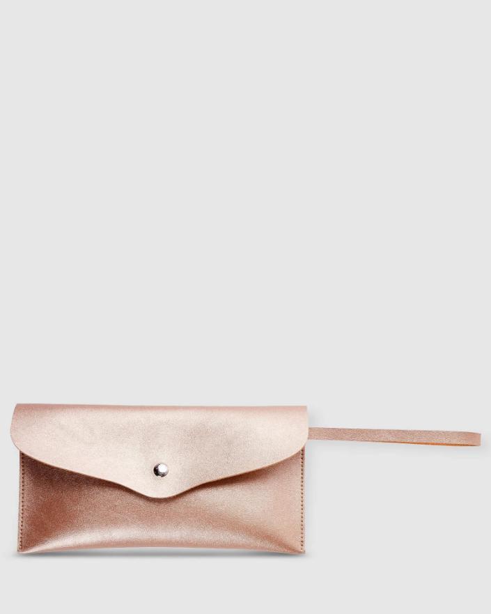 LOUENHIDE Makeup Brush set - Pink Champagne COSMETIC PURSE - Zabecca Living