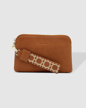 LOUENHIDE Mandy Clutch - Tan HANDBAG - Zabecca Living