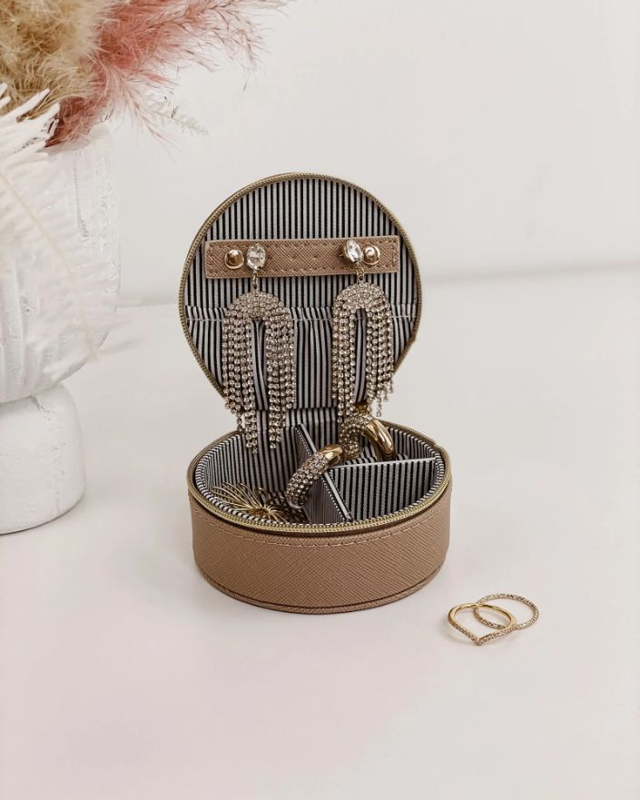 LOUENHIDE Sisco Jewellery Box - Coffee Jewellery Box - Zabecca Living