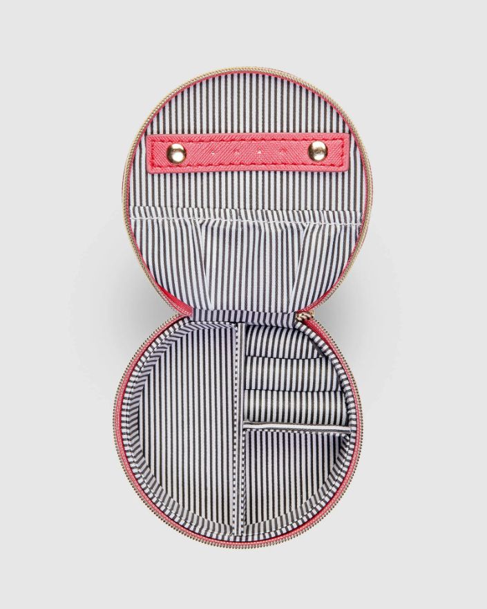 LOUENHIDE Sisco Jewellery Box - Raspberry Jewellery Box - Zabecca Living
