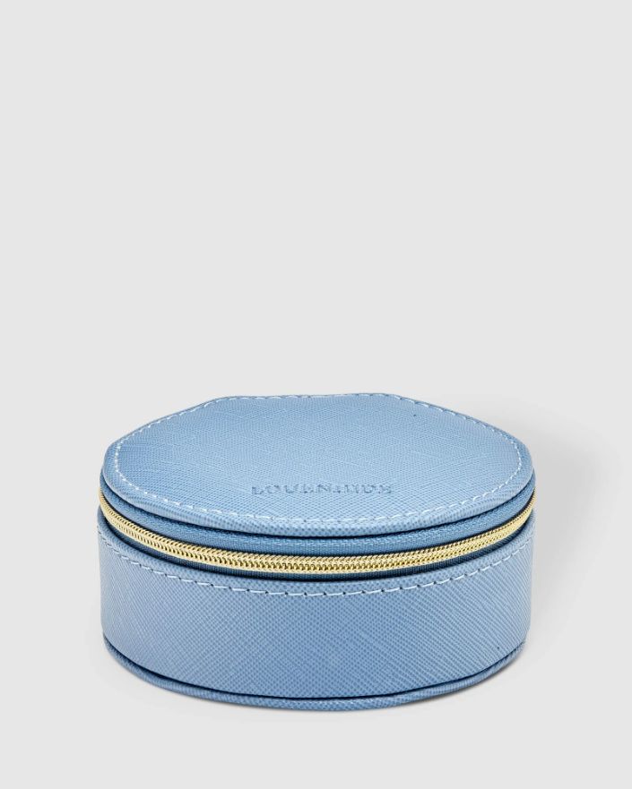 LOUENHIDE Sisco Jewellery Box - Wedgewood Blue Jewellery Box - Zabecca Living