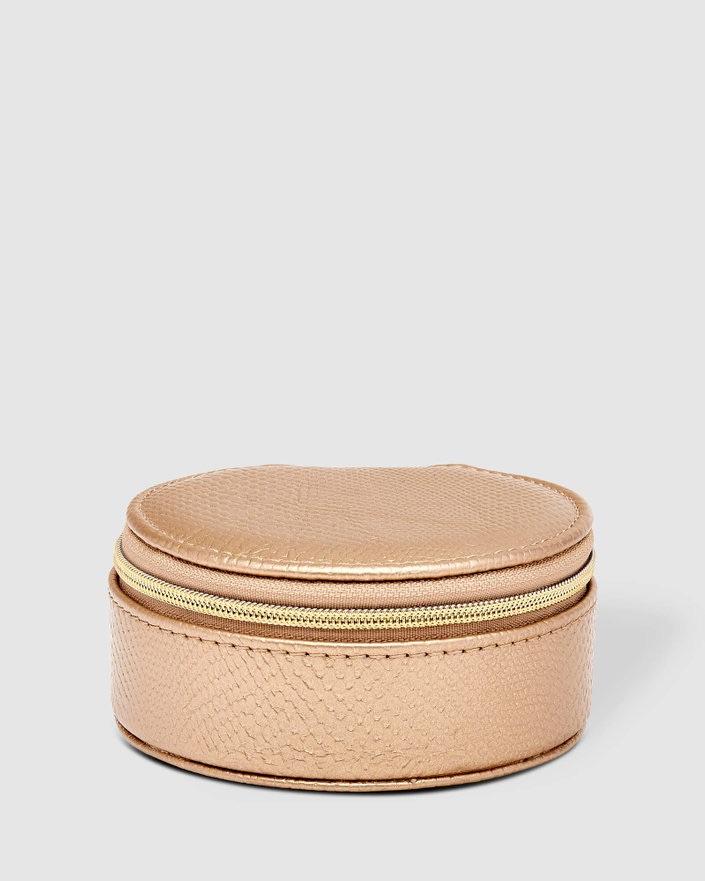 LOUENHIDE Sisco Lizard Jewellery Box - Champagne Jewellery Box - Zabecca Living