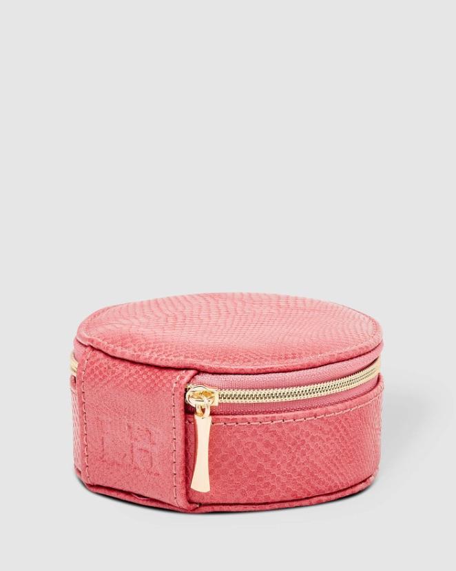 LOUENHIDE Sisco Lizard Jewellery Box - Dark Blush Jewellery Box - Zabecca Living