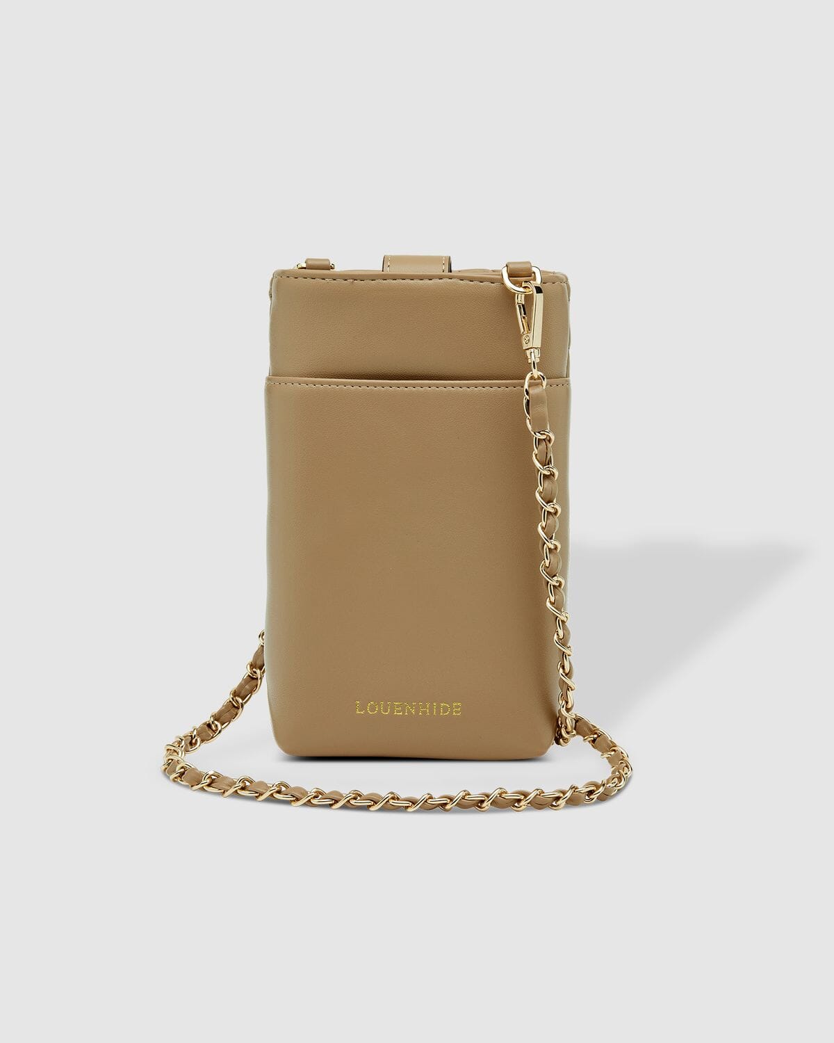 LOUENHIDE Vera Quilted Phone Crossbody Bag - Coffee HANDBAG - Zabecca Living