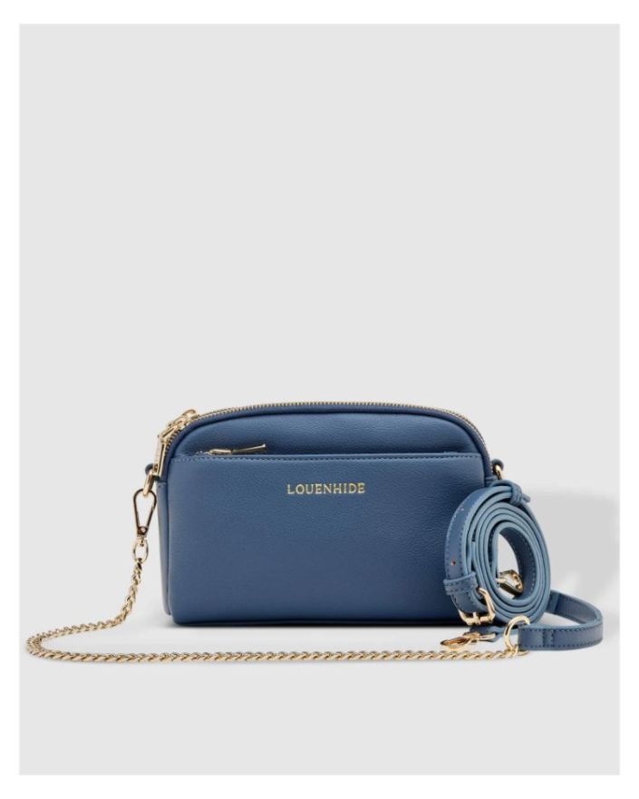 LOUENHIDE Zara Crossbody Bag - Steel Blue HANDBAG - Zabecca Living