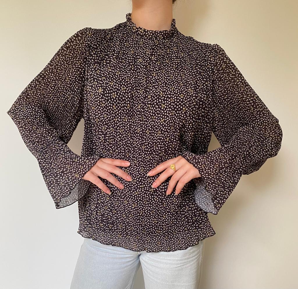 LOVE FROM ITALY Hail Spot Blouse Shirts & Blouses - Zabecca Living
