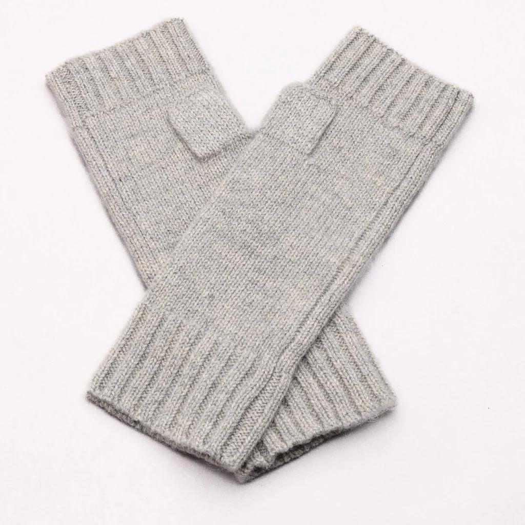 LOVE KATE Gotta Hand it to you Cashmere Fingerless Glove - Marle Grey GLOVES - Zabecca Living