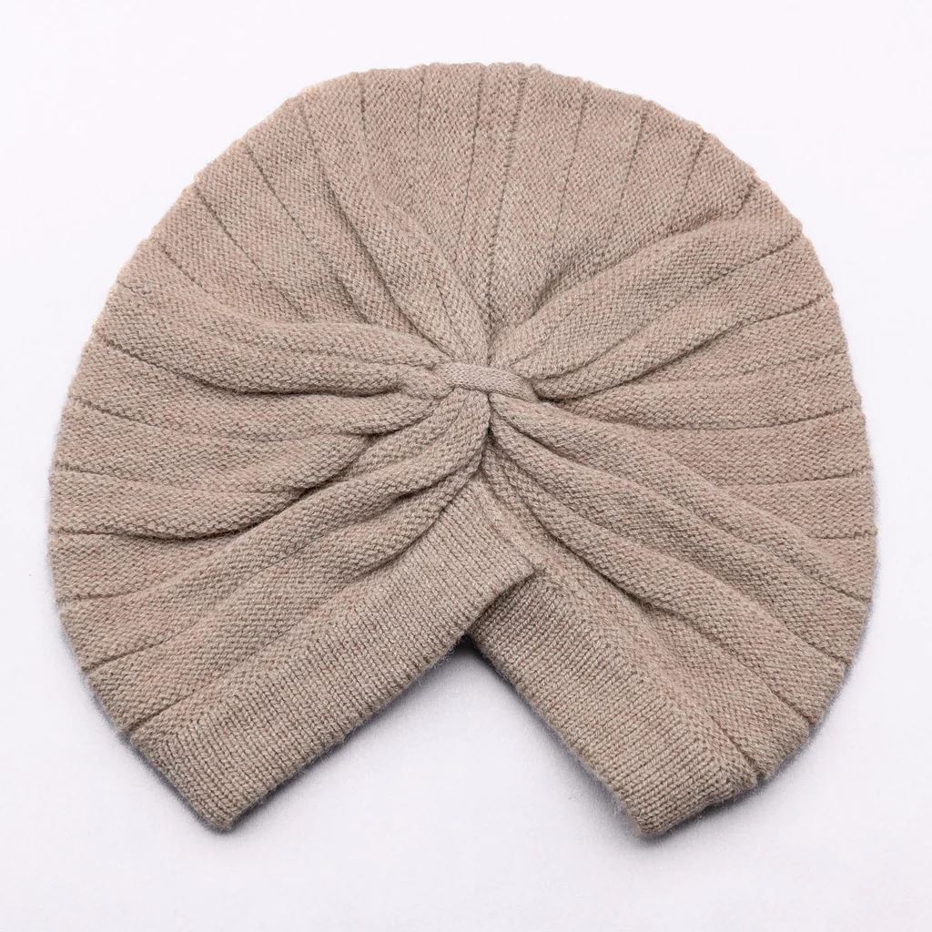 LOVE KATE T&#39;urban Outfitter Merino Jumbo Rib Turban - Biscuit Beanie - Zabecca Living