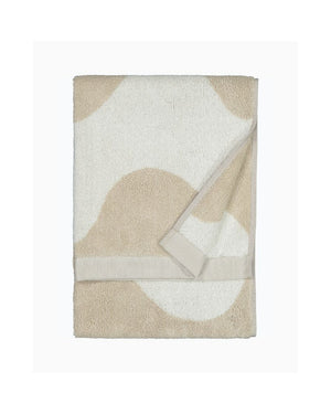 MARIMEKKO Lokki Hand Towel - Beige/White towel - Zabecca Living