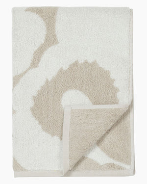 MARIMEKKO Unikko Mini Towel 50x70cm - Beige White towel - Zabecca Living