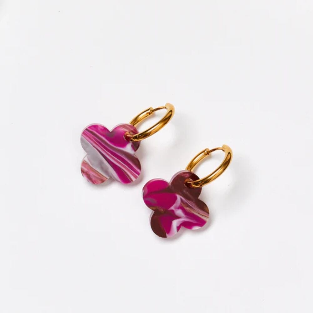 MARTHA JEAN Carmilla Earrings - Red Velvet Earrings - Zabecca Living