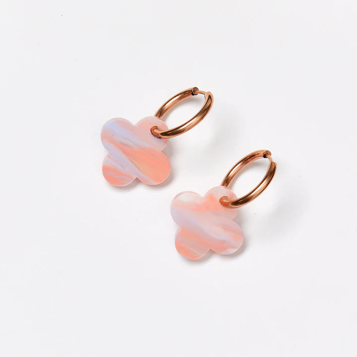 MARTHA JEAN Carmilla Earrings - Sunset Pink Earrings - Zabecca Living