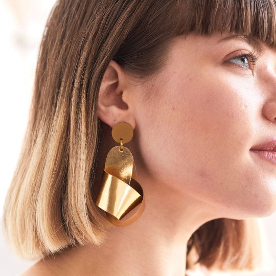 MARTHA JEAN Knot Earrings - Gold Earrings - Zabecca Living
