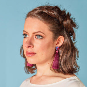 MARTHA JEAN Luscious Tassel Earrings Earrings - Zabecca Living