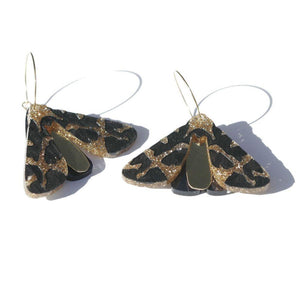 MARTHA JEAN Moth Earrings - Gold Earrings - Zabecca Living